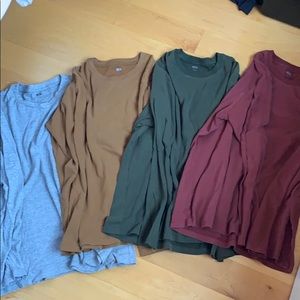Uniqlo Long Sleeve Shirt Set